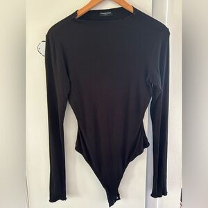 Naked Wardrobe Chocolate Ribbed Top